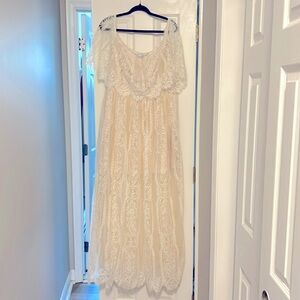 Baltic Born White Lace Dress